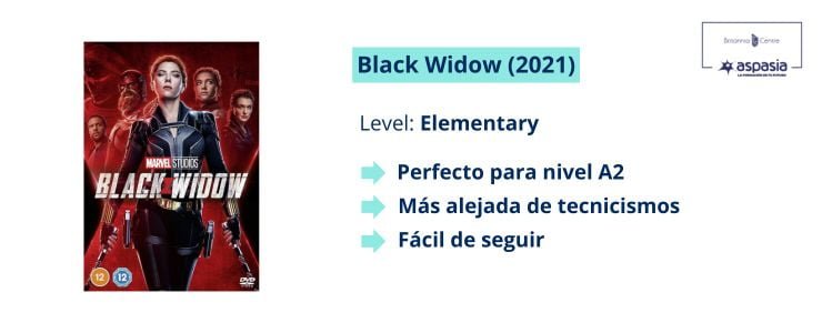 aprende inglés con marvel - black widow