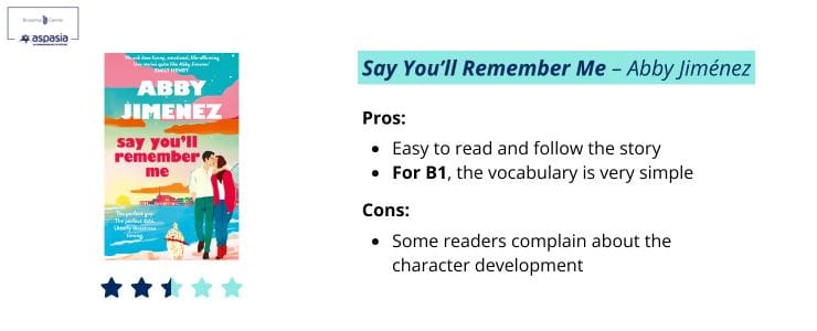 Say You’ll Remember Me libro de Abby Jiménez